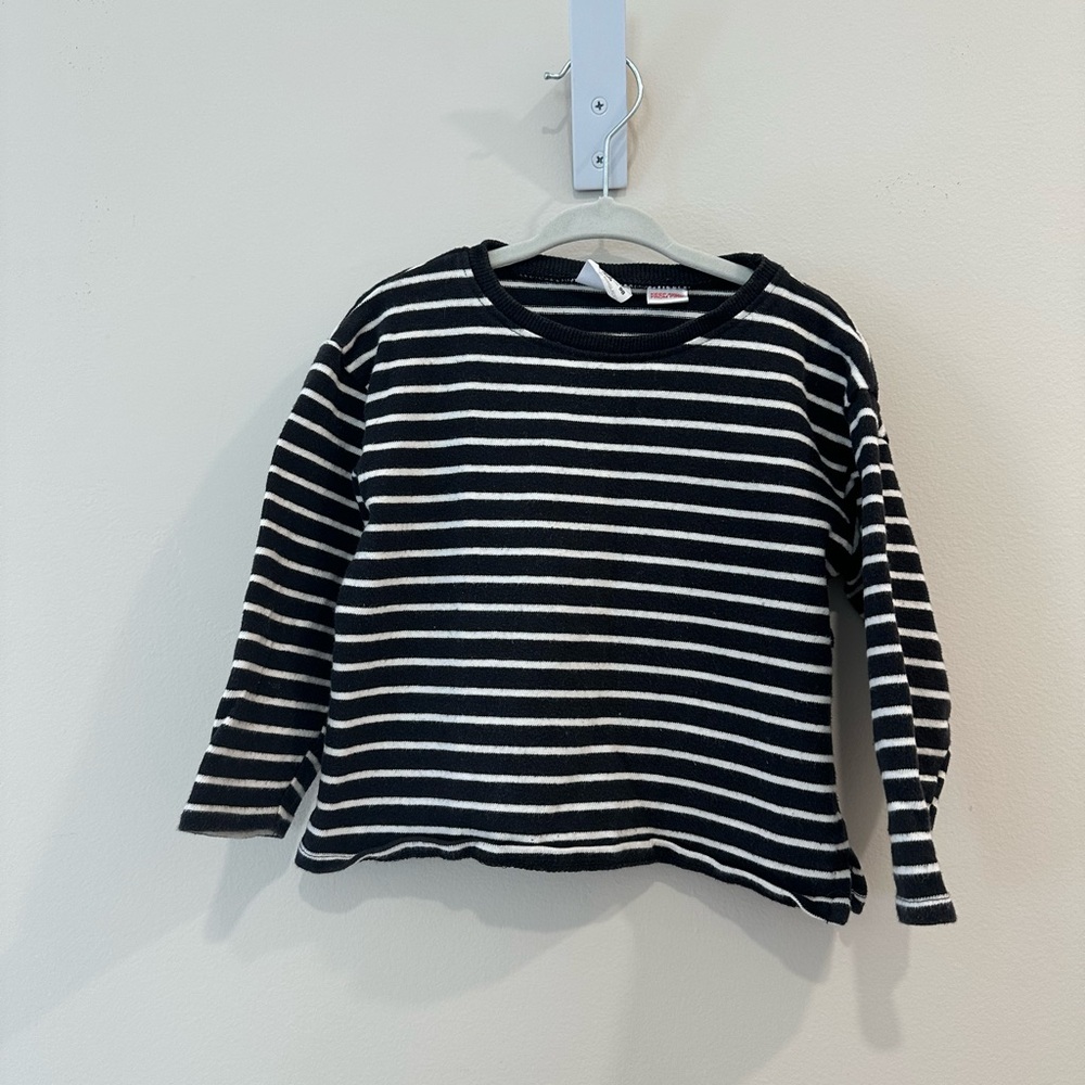 Zara Kids Striped Black and White Shirt size 2-3 years